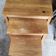 Solid Oak Nest of Tables (26189)