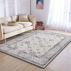 MULTIPLE SIZES/COLOURS AVAILABLE Homeware Rugs for Bedroom Living Room - Traditional Area Rugs 60x110 cm Serene Cashmere Style Soft Short Pile Vintage Rug - Carpet for Dining Room Easy To Clean
