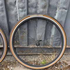 Carbon style 700c rim brake wheels