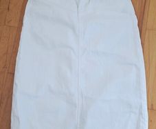 Dunnes white denim skirt