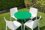 Vintage Metal Overton foldable garden table c1960