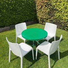 Vintage Metal Overton foldable garden table c1960