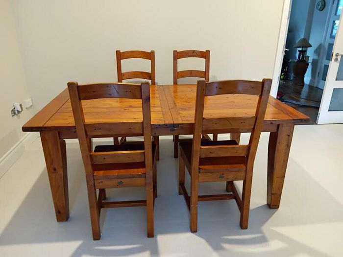 Dining table and chairs