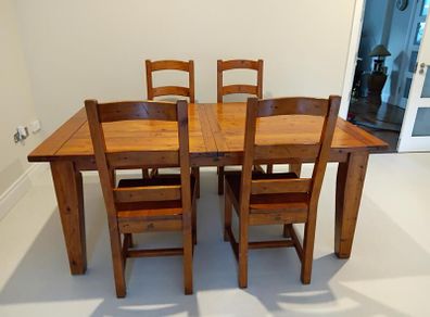 Dining table and chairs