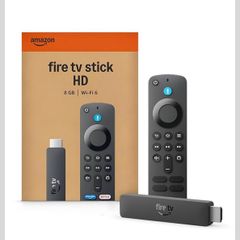 Amazon Fire TV Stick HD (newest gen), free & live TV, Alexa Voice Remote, powered by the TV, effortless setup