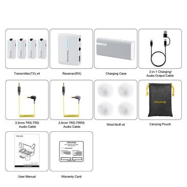 YHIYUN iRay DW40 4-channel Wireless Microphone Set