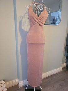 boohoo night halter neck dress