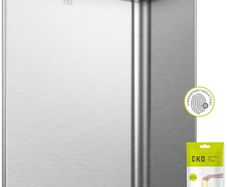 Mirage X 40L Automatic Sensor Kitchen Bin, Double Recycling Bin with 2 x 20L Compartments, Soft-Close Lid and Removable Buckets, Sleek Brushed Stainless Steel