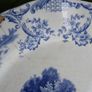 Large Antique Delft Pottery Platter,  Vintage Serving Plate in Blue and White,  Collectable China and Ceramics 16" x 11,5" Image 6