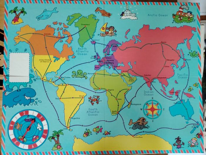 Travel the World Board Game 2000