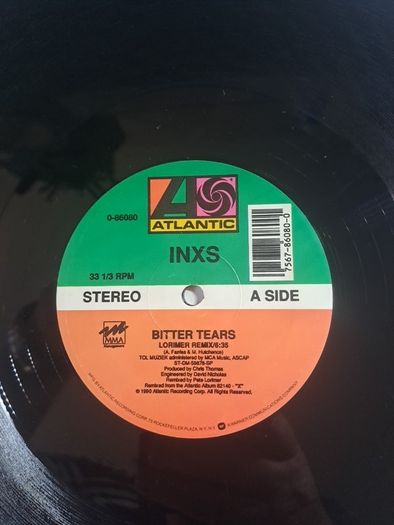 vinyl INXS 12" single.Bitter tears.