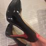Ladies Shoes Louboutin Style. Black Patent Leather Image 7