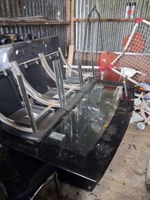 Glass kitchen table