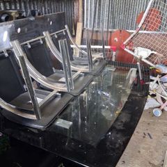 Glass kitchen table