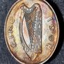 Ireland 1968 1d Penny Beautiful Uncirculated with Amazing Rainbow Toning Image 8