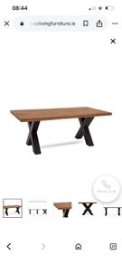 Walnut 6 person dining table