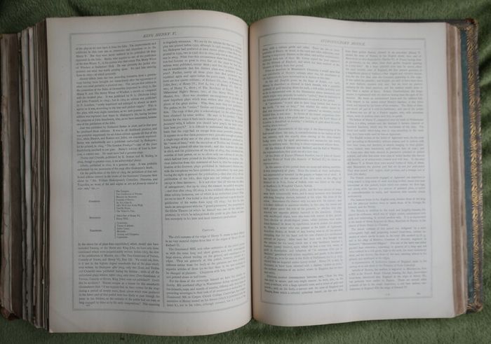 Antique (big and heavy) Imperial Shakespeare 1800s, Charles Knight, ,Volume 1