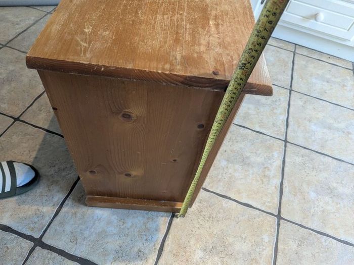 Solid Pine 3 Drawer Bedside Locker