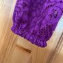 Marella purple lace lined plus size body bustier top Image 4