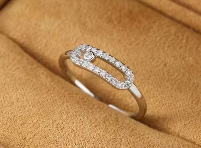 Resized silver colour ring 15 each new