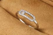 Resized silver colour ring 15 each new