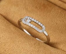 Resized silver colour ring 15 each new
