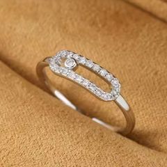 Resized silver colour ring 15 each new