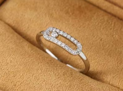 Resized silver colour ring 15 each new