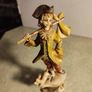 Rare find Vintage Depose Italy Shepherd Boy on a Pedestal with Dog Figurine by Fontanini, 277 Polymer Resin Collectible Figurine Collection. Image 5