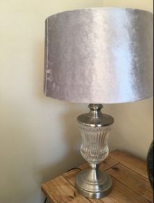 Brushed chrome lamp in perfect condition