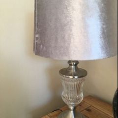 Brushed chrome lamp in perfect condition