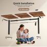 Standing Desk, 120 x 60 cm, Brown Image 2