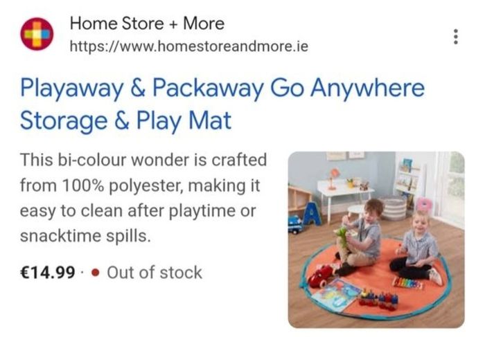 Brand New Play Away & Pack Away - Go Anywhere Storage & Play Mat - RRP - 14.99