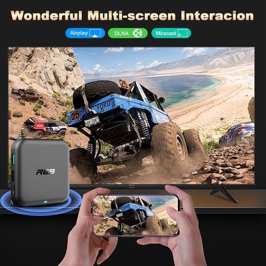 Android 14 TV Box 2GB RAM 32GB ROM RK3518 Quad Core Smart TV Box 4K WiFi Bluetooth 5.0 USB 3.0 H.265