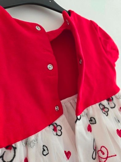 Like New Mayoral Dress with Hearts and Flowers - 3years