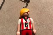 Playmobil keyring- girl Soccer player