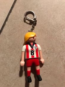 Playmobil keyring- girl Soccer player