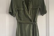 zara summer wrap effect dress