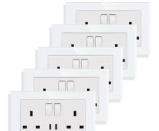5pk double switched socket with type C USB