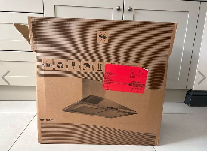 Elica, Eracixa60, 60cm Canopy Hood, Grey