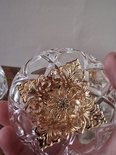 Vintage Killarney Irish Crystal Trinket/Vanity Set