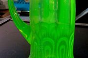Art Deco tall uranium pitcher