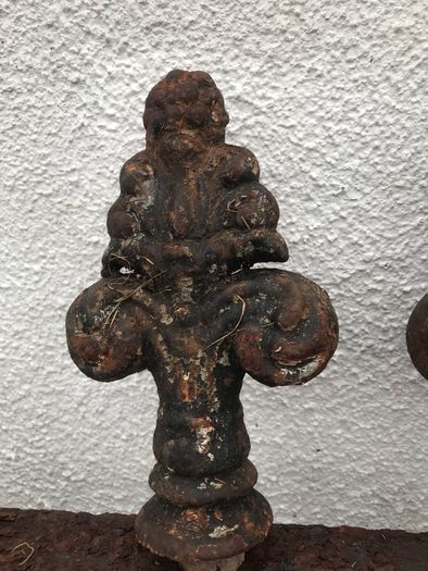 Iron antique railings fencing