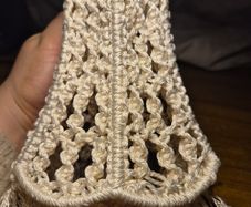 Vintage White Crochet Lampshade