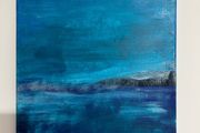 Seascape abstract painting