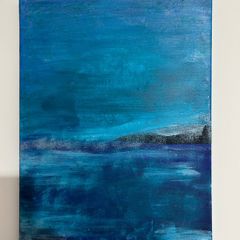 Seascape abstract painting
