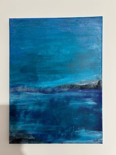 Seascape abstract painting