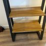 Oak & metal bookcase Image 8