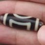 Antique Hiamalayn Tibetan circle & Square Eyes Agate Dzi Bead Amulet Pendant Image 8
