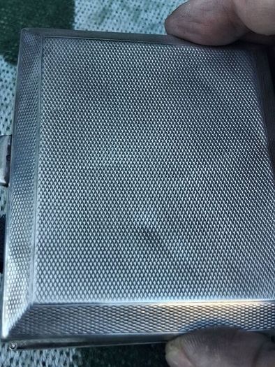 Art Deco Sterling Silver Cigarette Case(101 Grams)